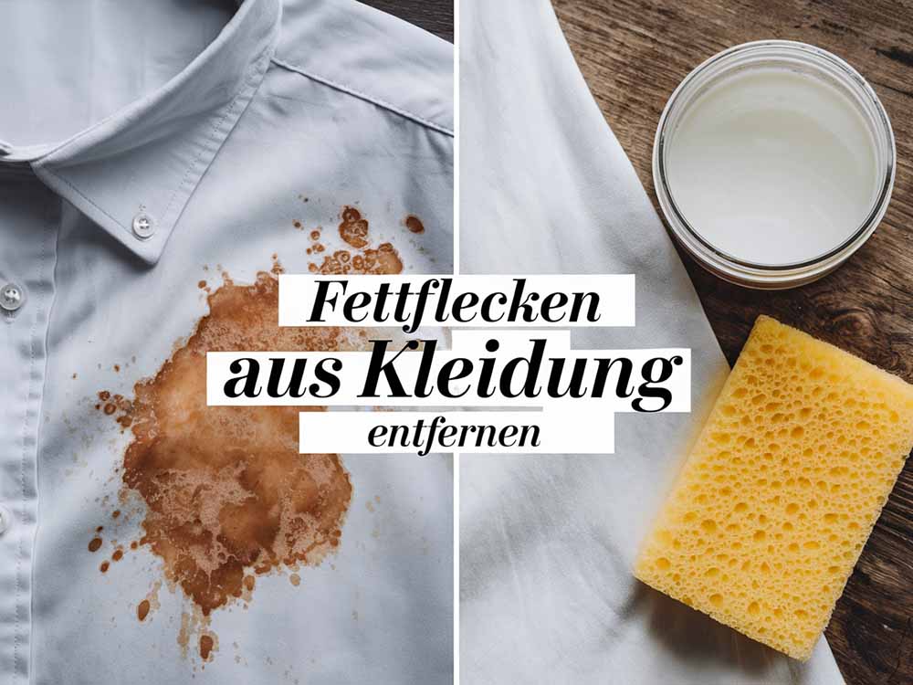 Fettflecken aus Kleidung entfernen – Beste Hausmittel & Tipps
