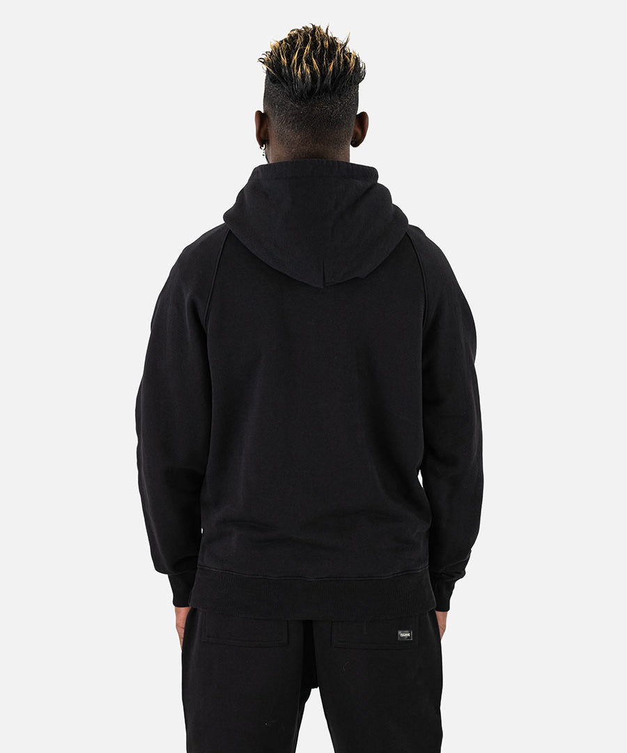 Schwarzer Basic Hoodie