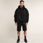 Herren Bermuda Shorts kurze Hose Schwarz