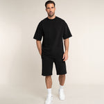 Herren Bermuda Shorts kurze Hose Schwarz