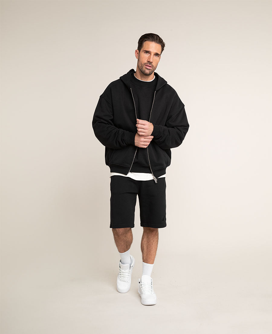 Herren Bermuda Shorts kurze Hose Schwarz