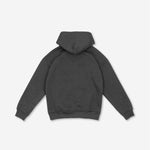 Rückansicht Damen Elodie Hoodie in Anthrazit Grau (meliert) ohne Druck