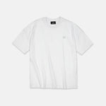 Elodie Damen T-Shirt weiß normaler Schnitt mit kleinem SQ Monogramm Logo auf der Brust