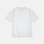 Rückansicht Elodie Damen T-Shirt weiß mit SQ Monogramm Logo auf der Vorderseite – hinten unbedruckt