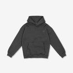 Vorderansicht Damen Elodie Hoodie in Anthrazit Grau (meliert) mit dezentem SQ-Logo