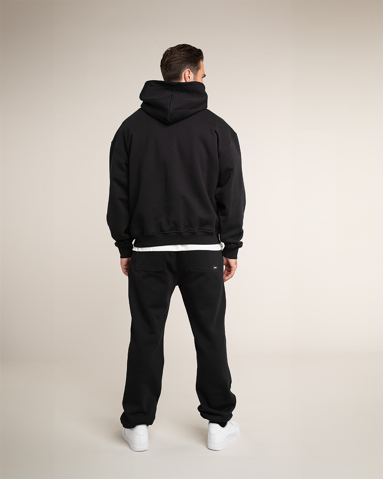 Oversized Hoodie - Schwarz - Herren