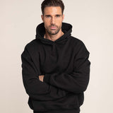 Oversized Hoodie - Schwarz - Herren