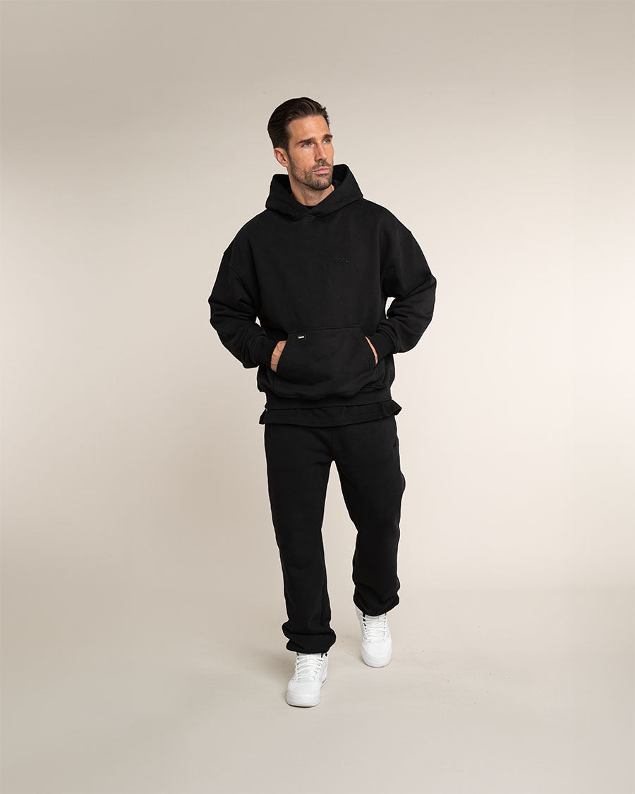 Oversized Hoodie - Schwarz - Herren