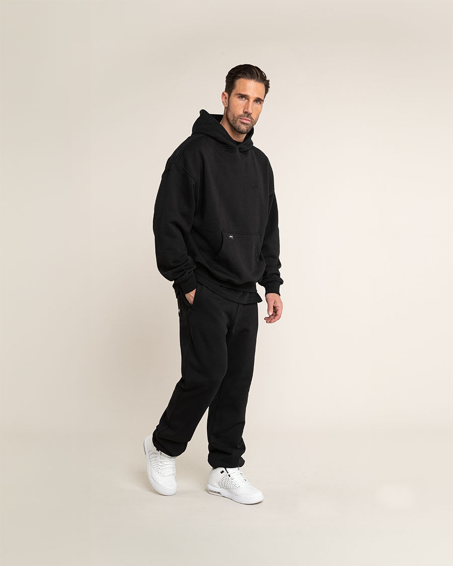 Oversized Hoodie - Schwarz - Herren