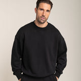 Oversized Sweatshirt Herren Schwarz