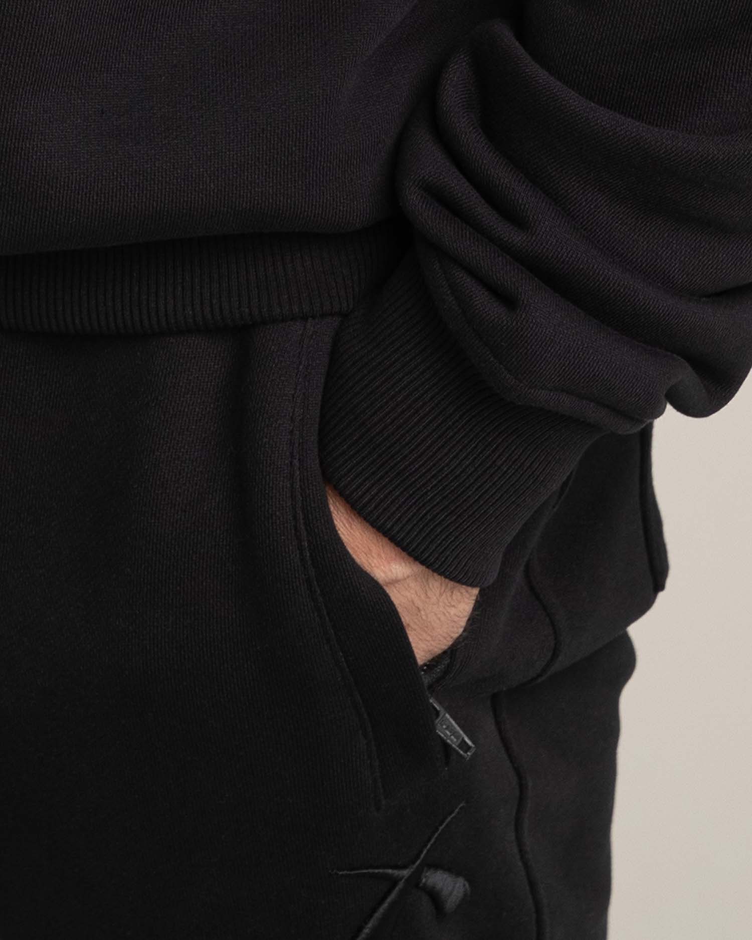 Oversized Sweatshirt Herren Schwarz