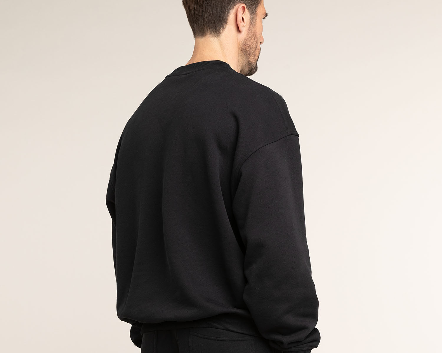 Oversized Sweatshirt Herren Schwarz