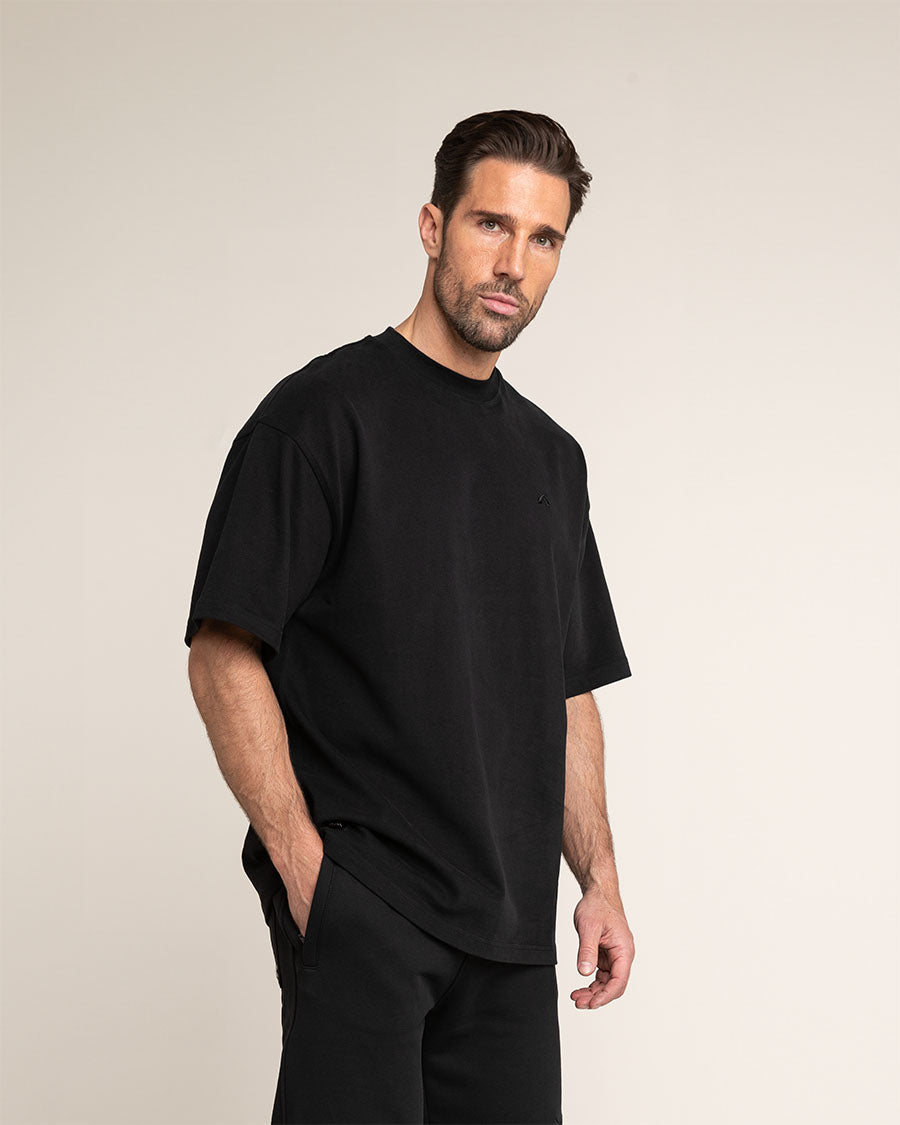 Oversized T-Shirt - Black - Herren