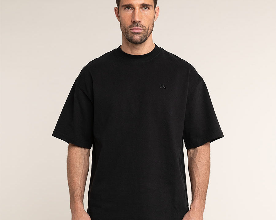 Oversized T-Shirt - Black - Herren