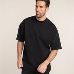 Oversized T-Shirt - Black - Herren