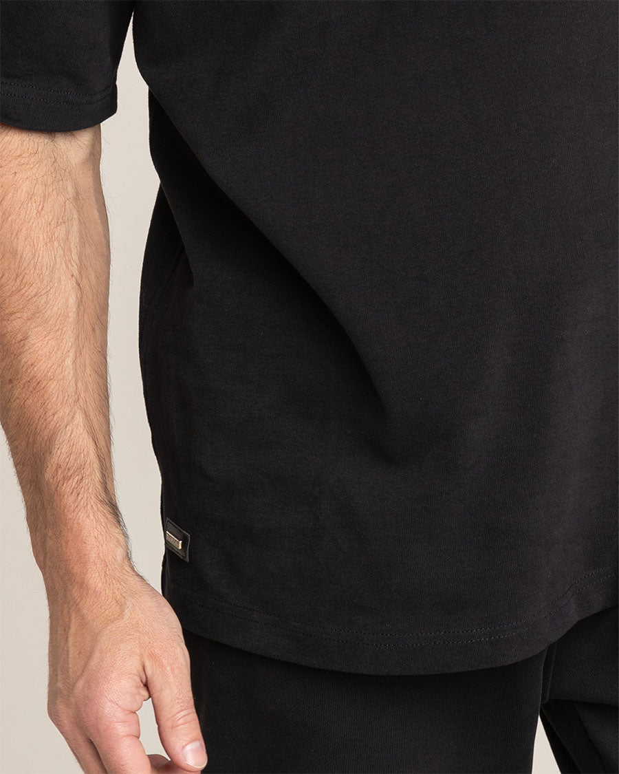 Oversized T-Shirt - Black - Herren