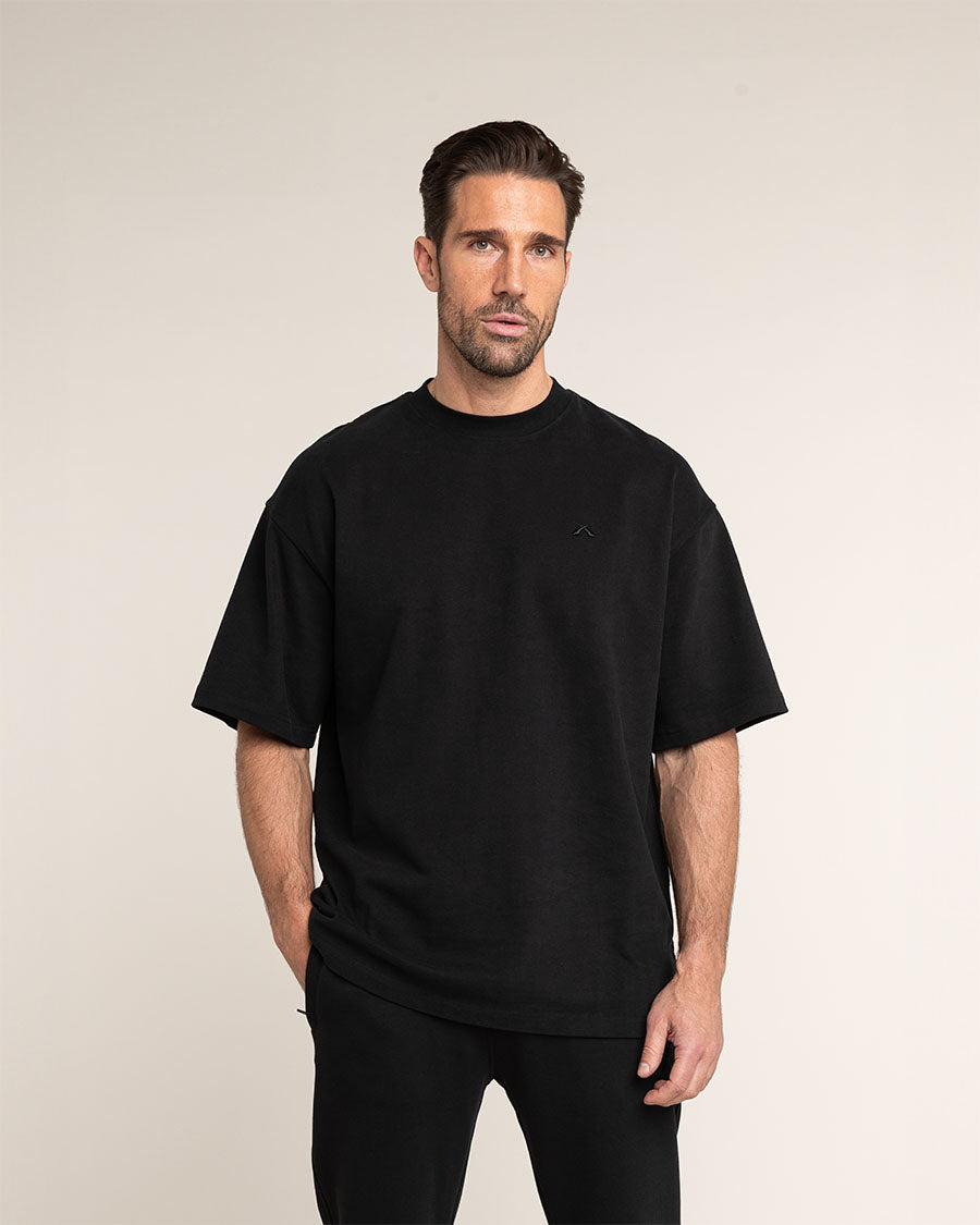 Oversized T-Shirt - Black - Herren