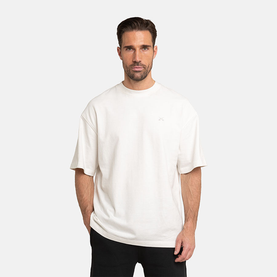 Oversized T-Shirt für Herren in weiß, off white