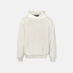 Squeqo Essential Oversized Hoodie in Off-White, freigestellt auf hellem Hintergrund.