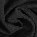Makro-Aufnahme der Außenseite des schweren 590 GSM Baumwollstoffs des SQUEQO Hoodies, die die dichte, glatte und hochwertige Webart zeigt.
